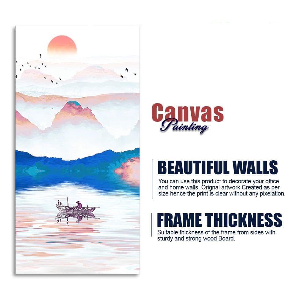 Beautiful Zen Life Scenery Premium Canvas Wall Painting - Decor Smart