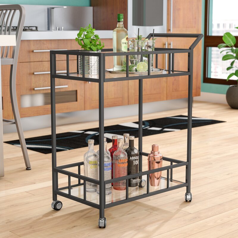 Beeler Metal Bar Cart - Decor Smart