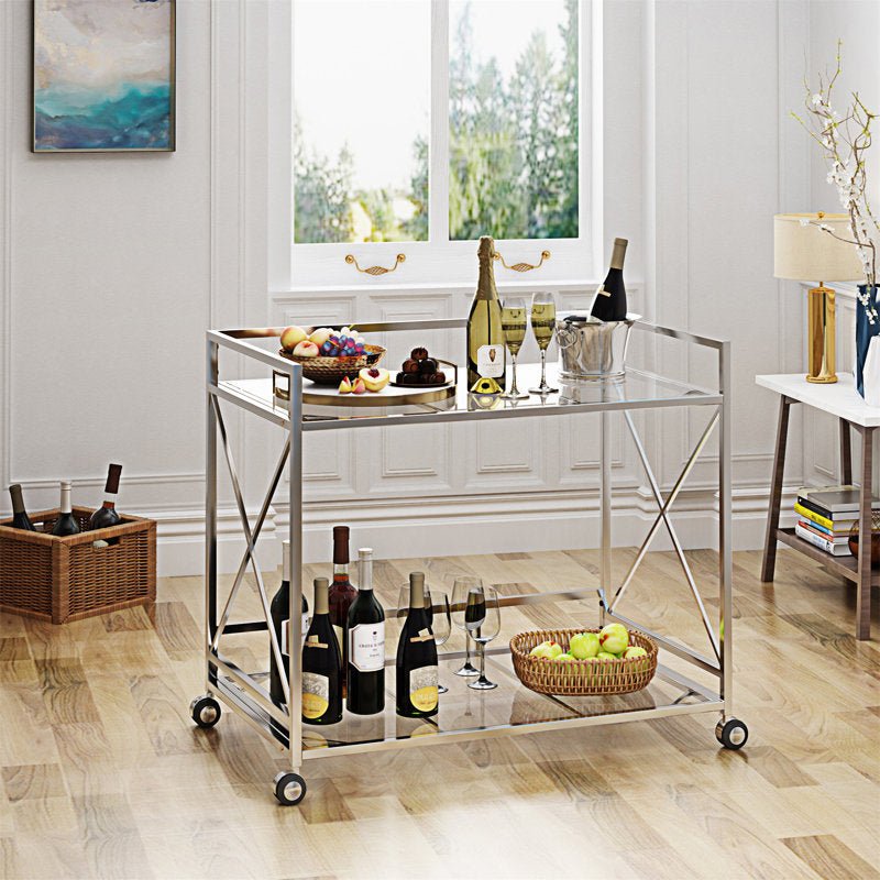 Benas Metal Bar Cart - Decor Smart