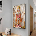 Vishnu Avatar Krishna Premium Acrylic Vertical Wall Art