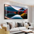 Beautiful Mountain Premium Acrylic Horizontal Wall Art