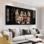 Shree Ram Darbar Premium Acrylic Horizontal Wall Art