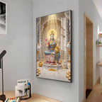 Mata Laxmi Premium Acrylic Vertical Wall Art
