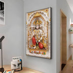 Peaceful Presence Of Hanuman Ji Premium Acrylic Vertical Wall Art
