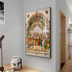 Divine Srinivasa Kalyanam Premium Acrylic Vertical Wall Art