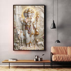Dattatreya Bhagwan Premium Acrylic Vertical Wall Art