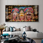 Darshan Of Jagannath ji Premium Acrylic Horizontal Wall Art