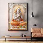 Sri Guru Raghavendra Swamy Premium Acrylic Vertical Wall Art