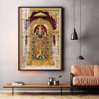 Divine Wisdom Venkateswara Premium Acrylic Vertical Wall Art