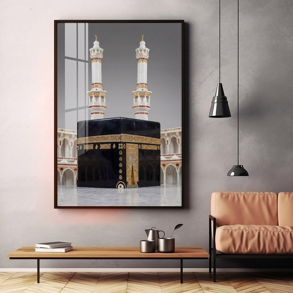 Subhaan Allah Khana Kaba Premium Acrylic Vertical Wall Art