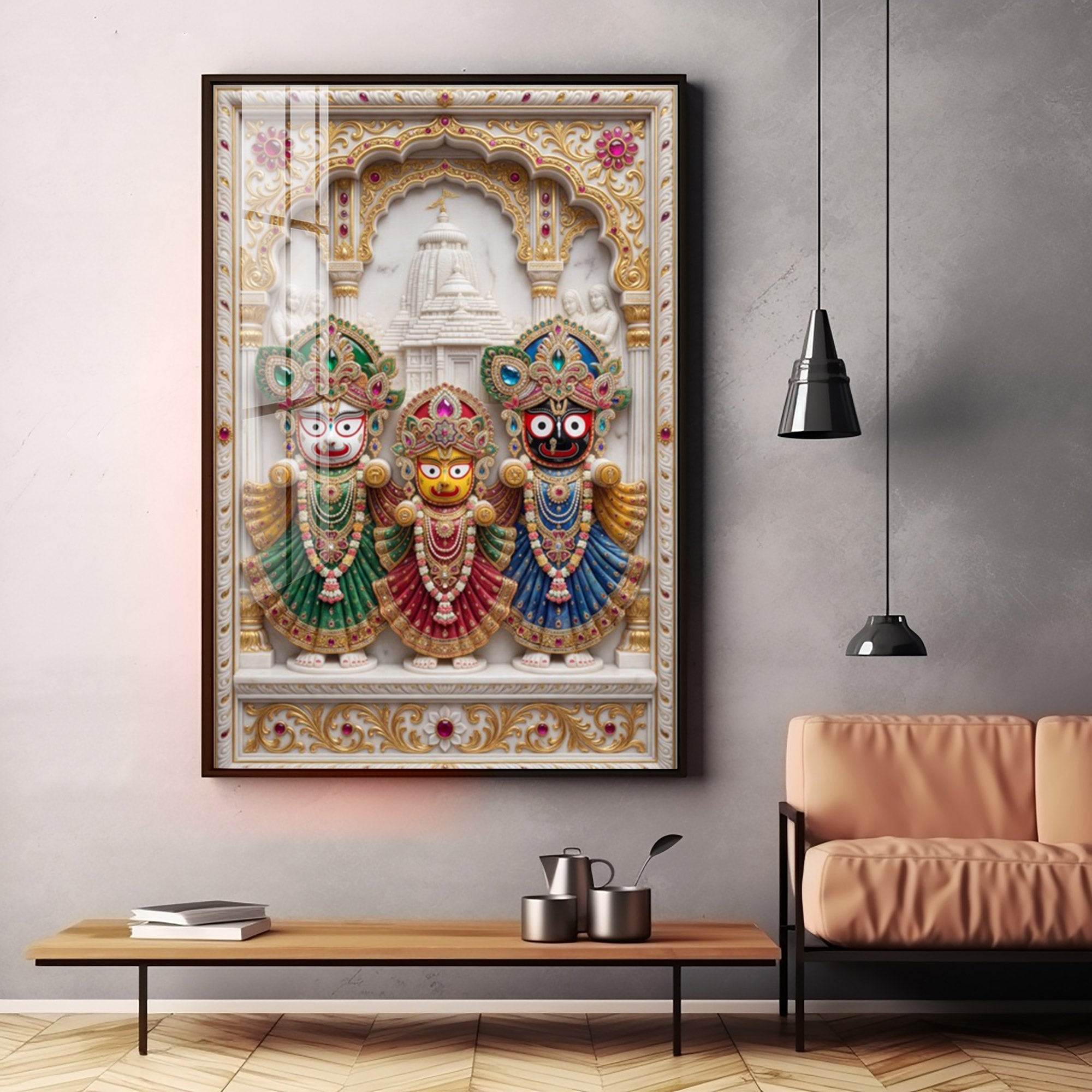 Lord Of Jagannath Puri Premium Acrylic Vertical Wall Art