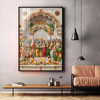 Divine Srinivasa Kalyanam Premium Acrylic Vertical Wall Art
