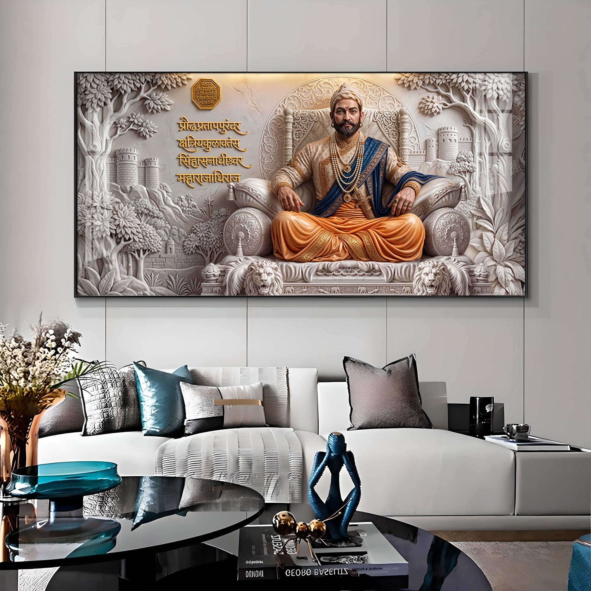 Chhatrapati Shivaji Maharaj Premium Acrylic Horizontal Wall Art