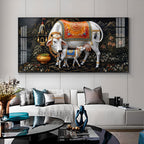 Cozy Cow Companions Premium Acrylic Horizontal Wall Art