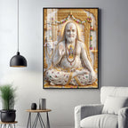 Sri Guru Raghavendra Swamy Premium Acrylic Vertical Wall Art