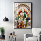 Chatrapati Shivaji Maharaj Premium Acrylic Vertical Wall Art