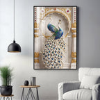 Beautiful Two Peacock Premium Acrylic Vertical Wall Art