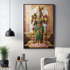 Divine Goddess Meenakshi Amman Premium Acrylic Vertical Wall Art