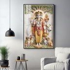 Adi-Guru Dattatreya Premium Acrylic Vertical Wall Art