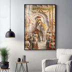 Coronation Of Chhatrapati Shivaji Maharaj Premium Acrylic Vertical Wall Art
