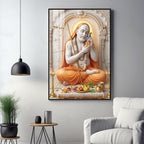Sri Guru Raghavendra Swamy Premium Acrylic Vertical Wall Art