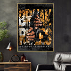 Break The Rule Or Make The Rule Cotton Canvas Wall Painting