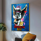 Brooklyn Guardian Angel Pop Art Cotton Canvas Wall Painting