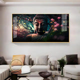 Calm Buddha Premium Acrylic Floating Wall Painting - Decor Smart