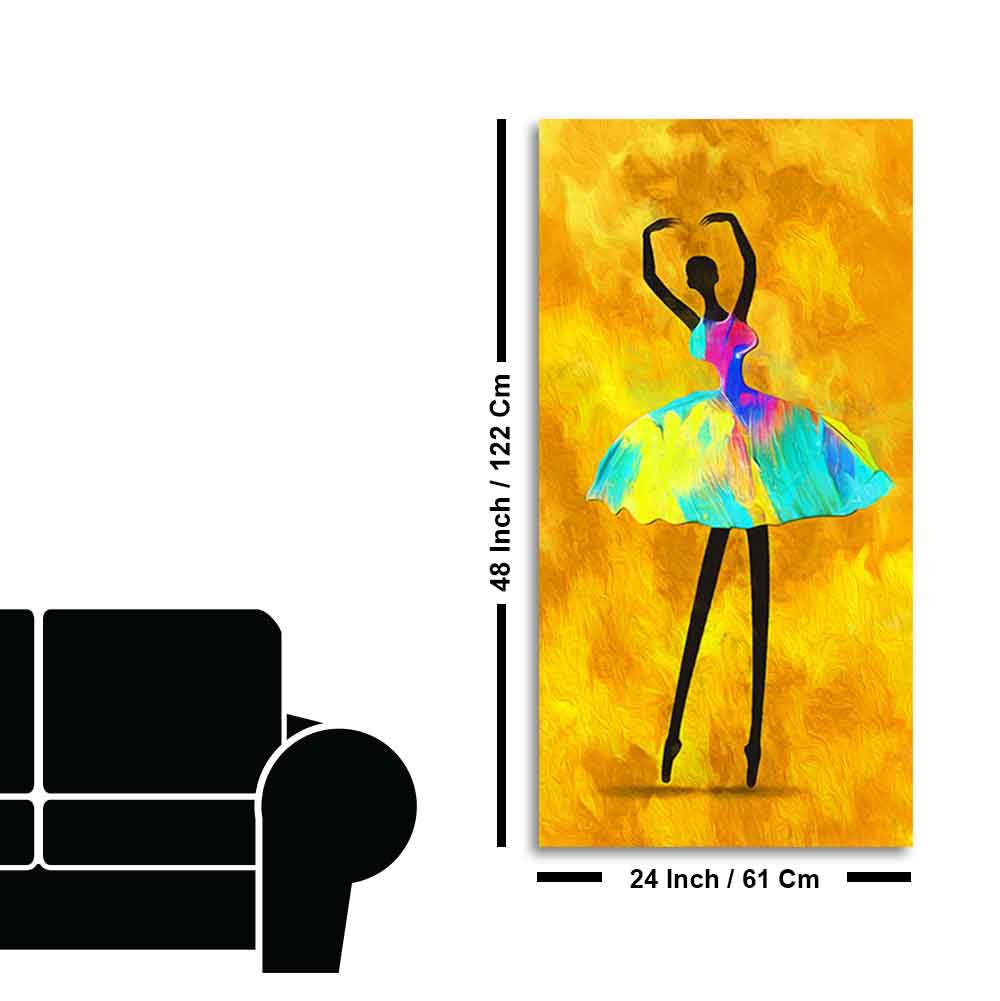Canvas Wall Painting of Ballerina - Decor Smart