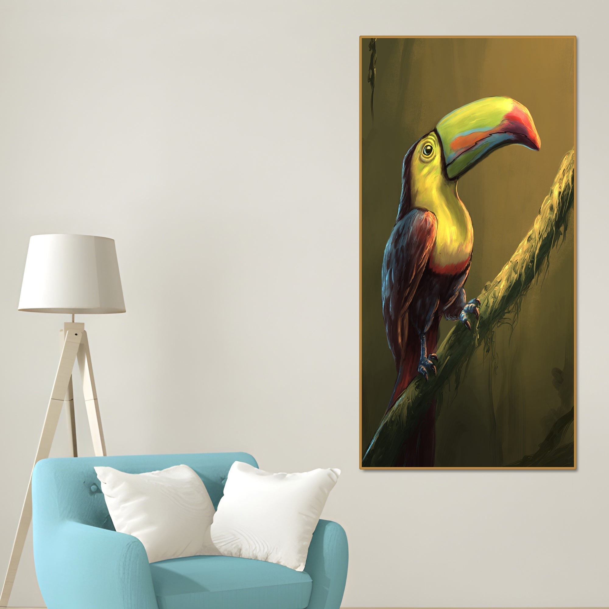 Canvas Wall Painting of Bird Toco Toucan - Decor Smart