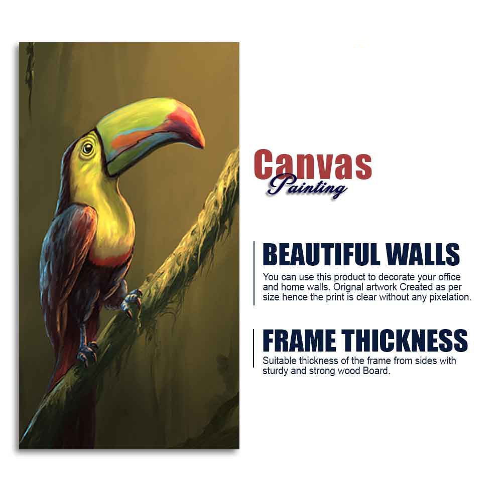 Canvas Wall Painting of Bird Toco Toucan - Decor Smart