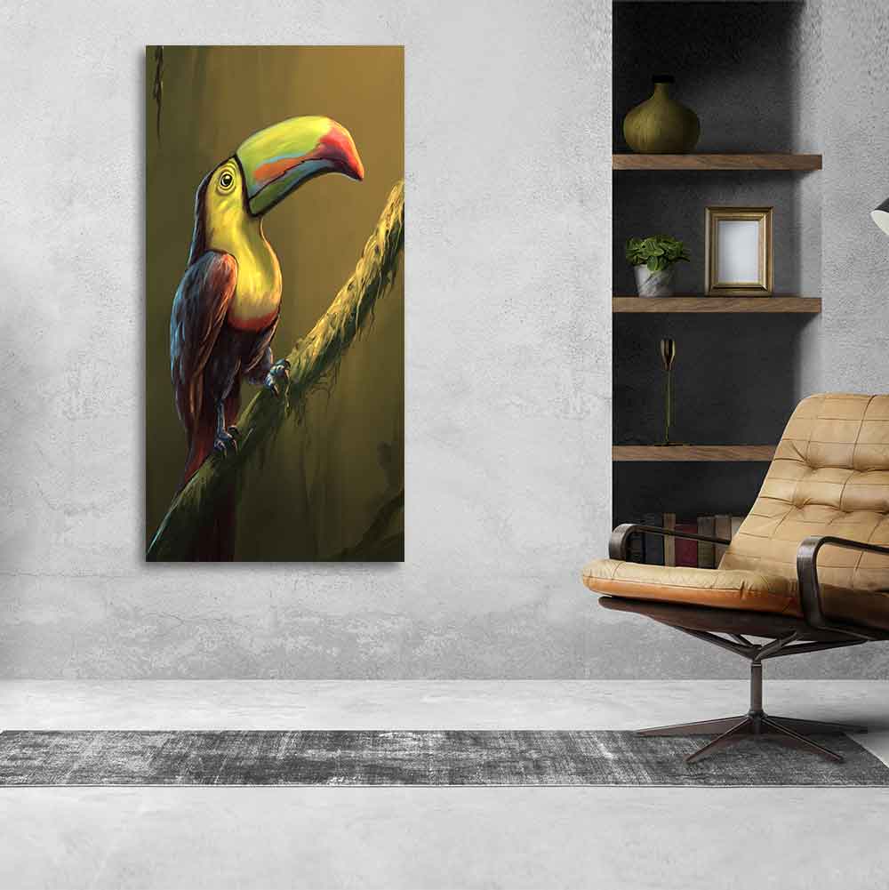 Canvas Wall Painting of Bird Toco Toucan - Decor Smart