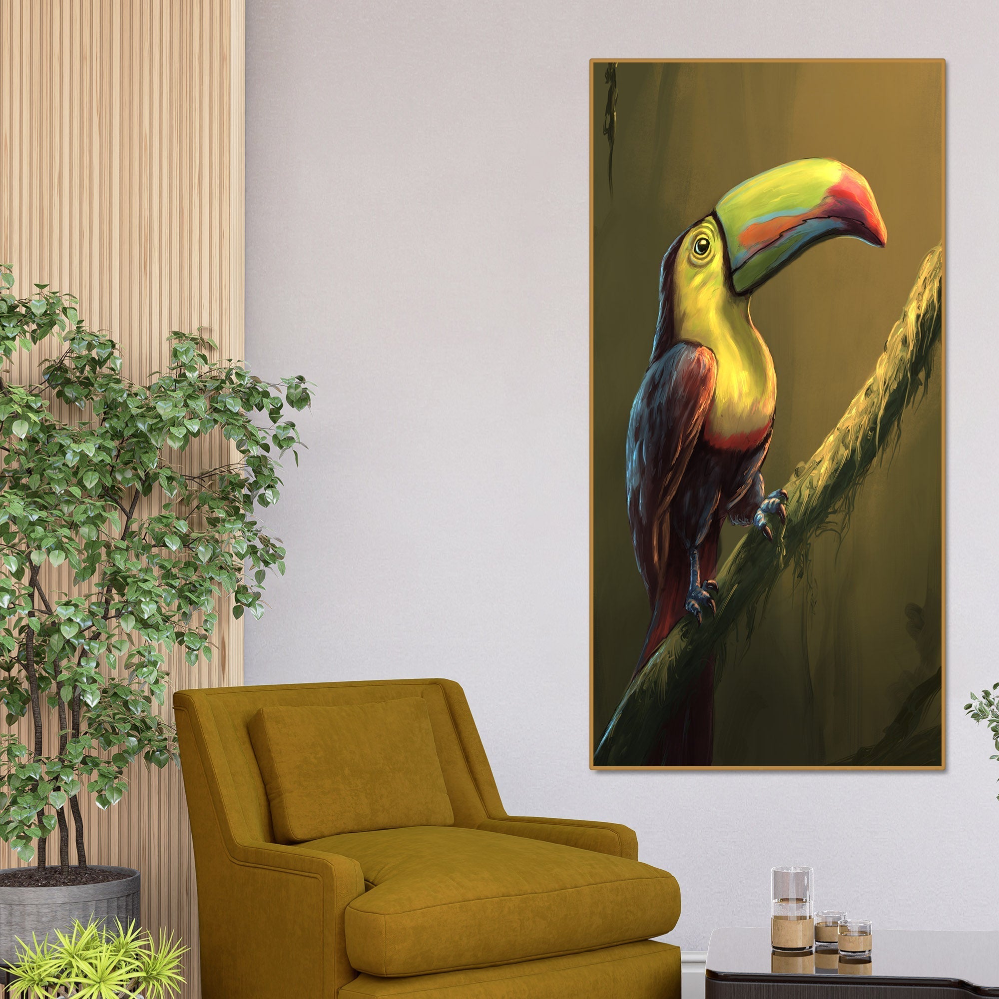Canvas Wall Painting of Bird Toco Toucan - Decor Smart