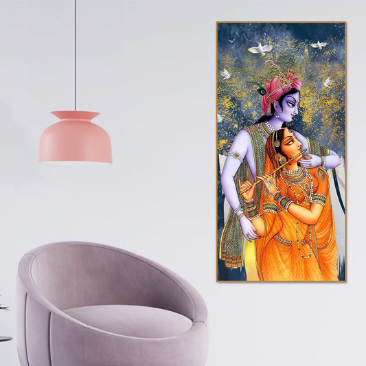 Canvas Wall Painting of Radhe Krishna - Decor Smart