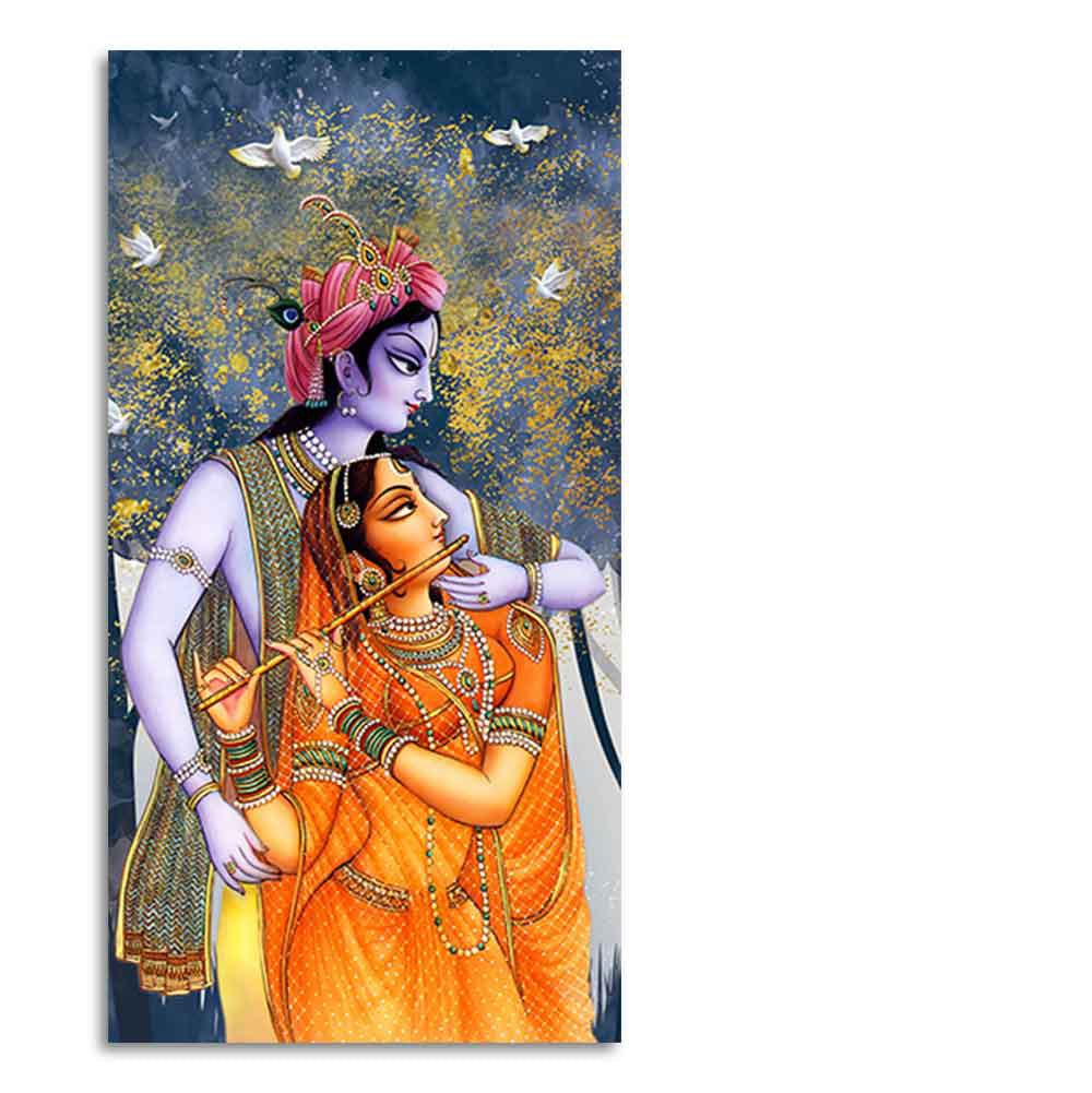Canvas Wall Painting of Radhe Krishna - Decor Smart
