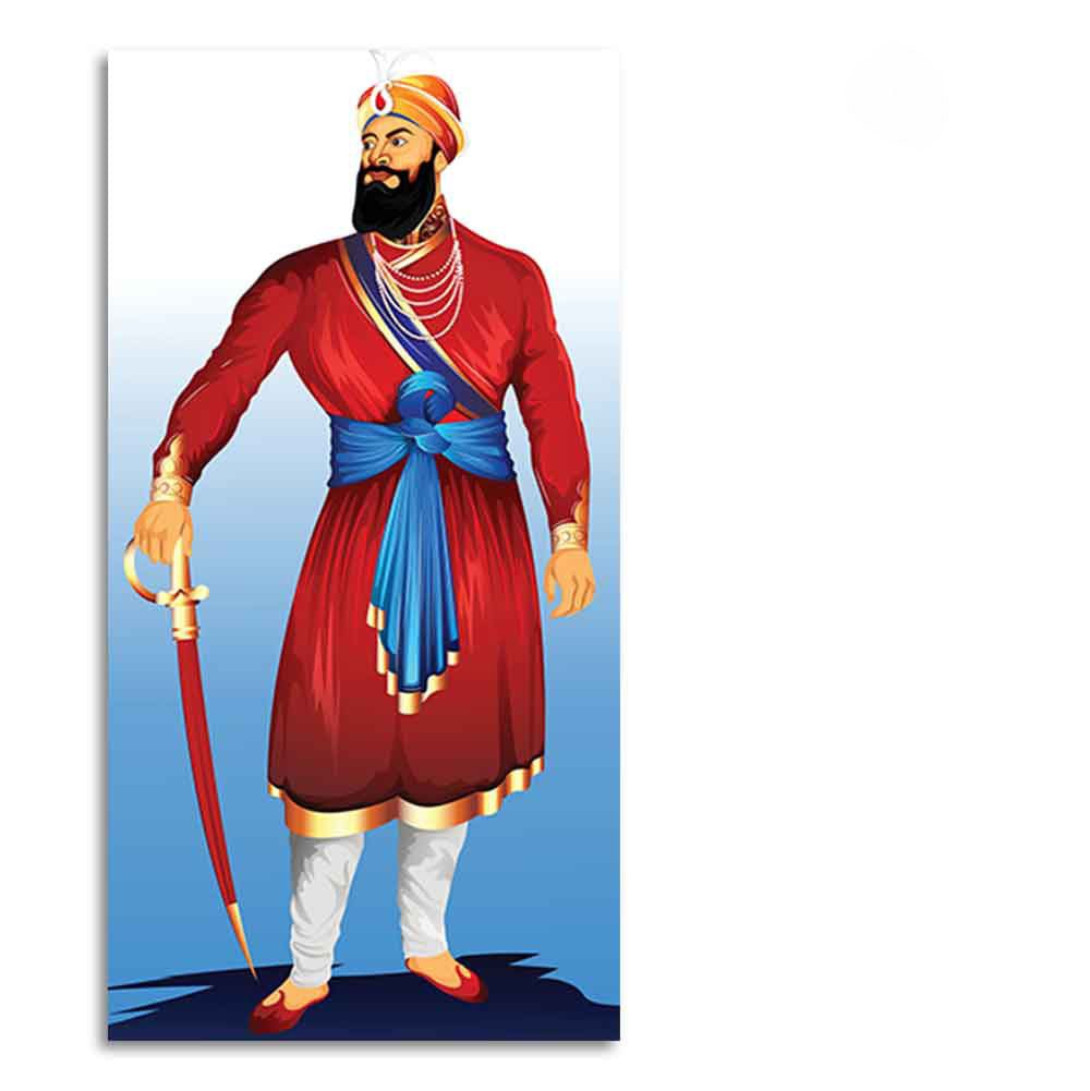 Canvas Wall Painting of Shri Guru Gobind Singh - Decor Smart