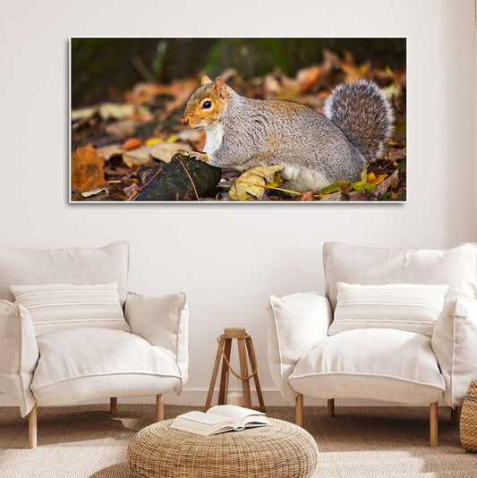 Canvas Wall Painting Squirrel in The Forest - Decor Smart