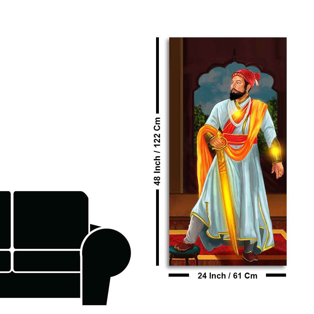 Chhatrapati Shivaji Maharaj Canvas Wall Painting - Decor Smart
