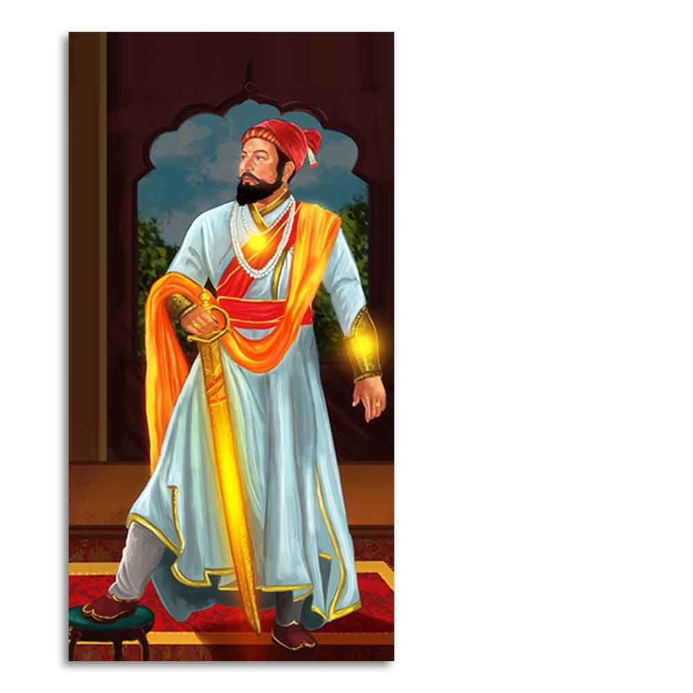Chhatrapati Shivaji Maharaj Canvas Wall Painting - Decor Smart