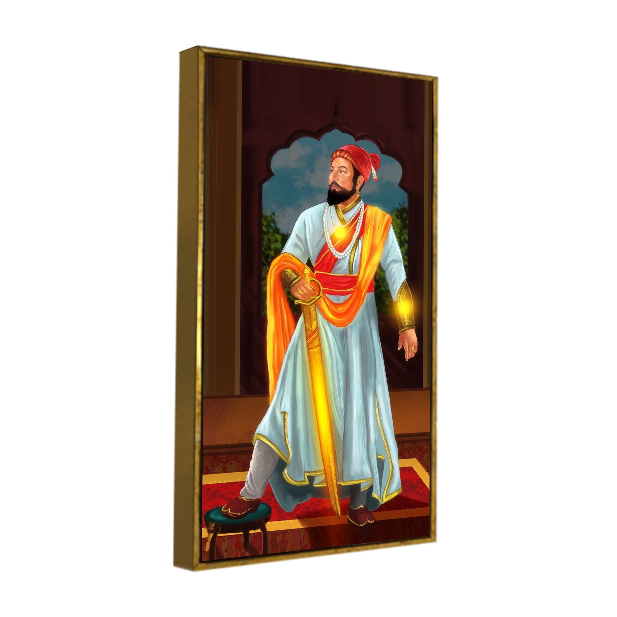 Chhatrapati Shivaji Maharaj Canvas Wall Painting - Decor Smart