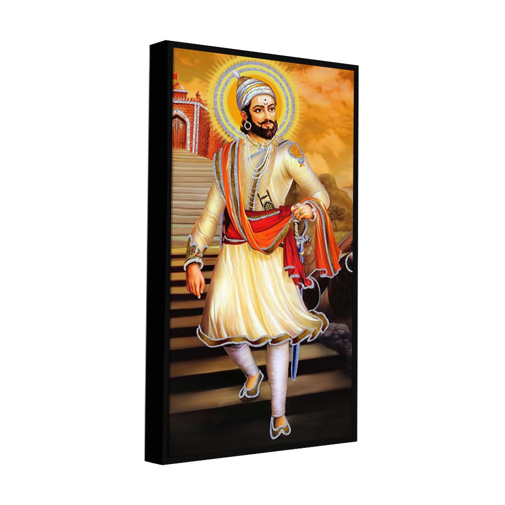 Chhatrapati Shivaji Maharaj Premium Canvas Wall Painting - Decor Smart
