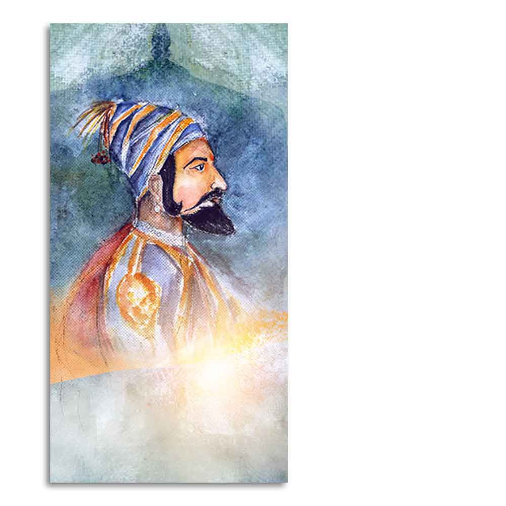 Chhatrapati Shivaji Maharaj Premium Wall Painting - Decor Smart