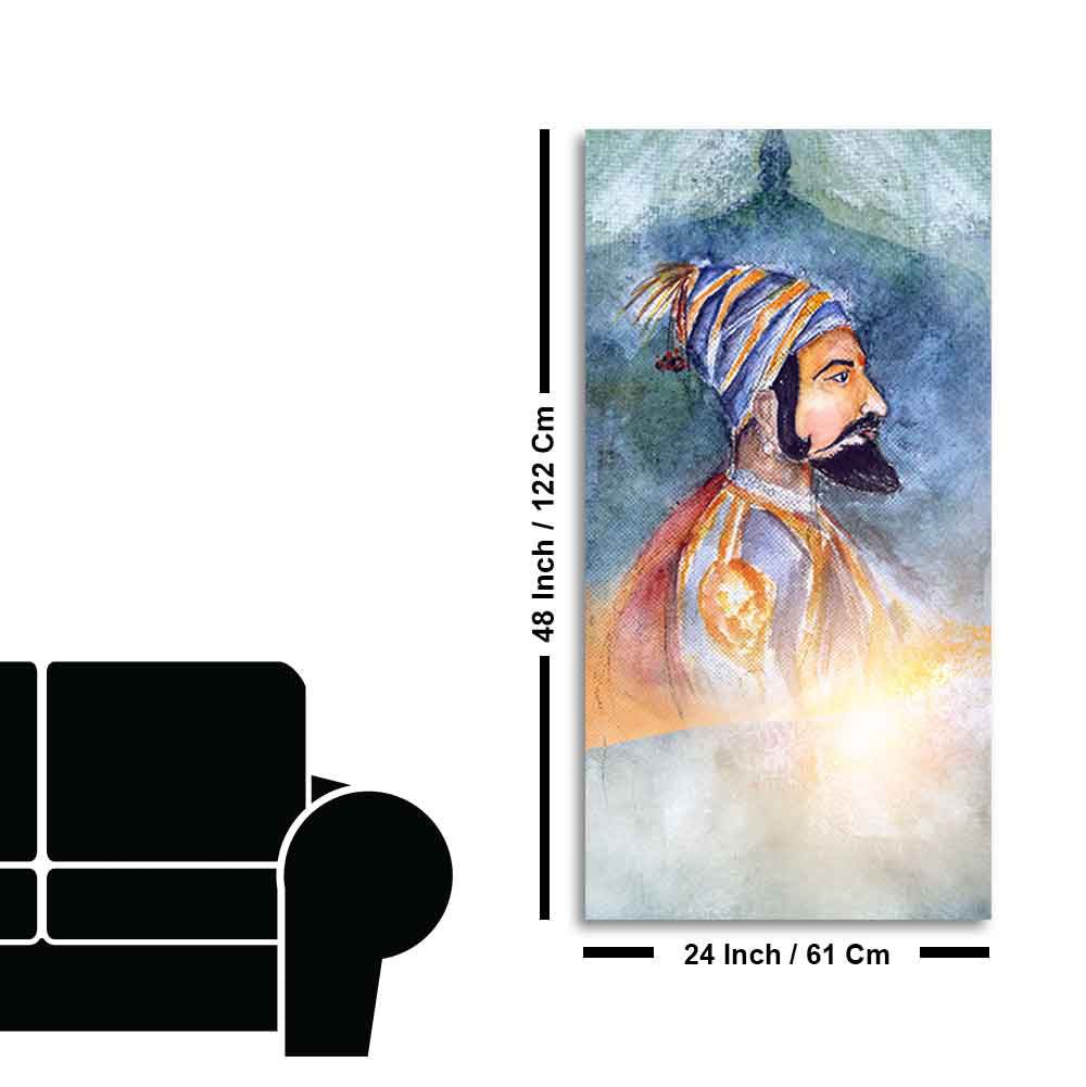Chhatrapati Shivaji Maharaj Premium Wall Painting - Decor Smart