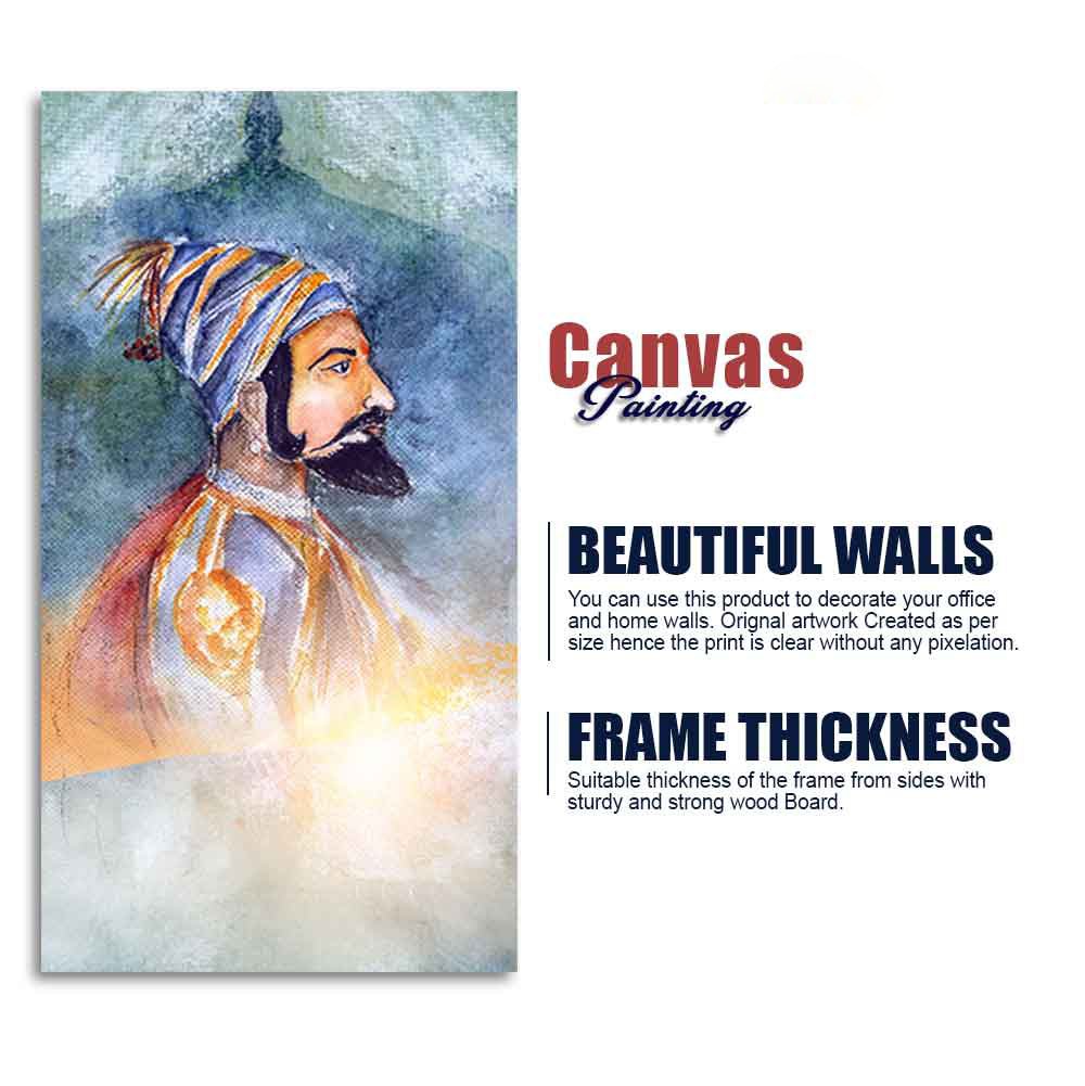 Chhatrapati Shivaji Maharaj Premium Wall Painting - Decor Smart