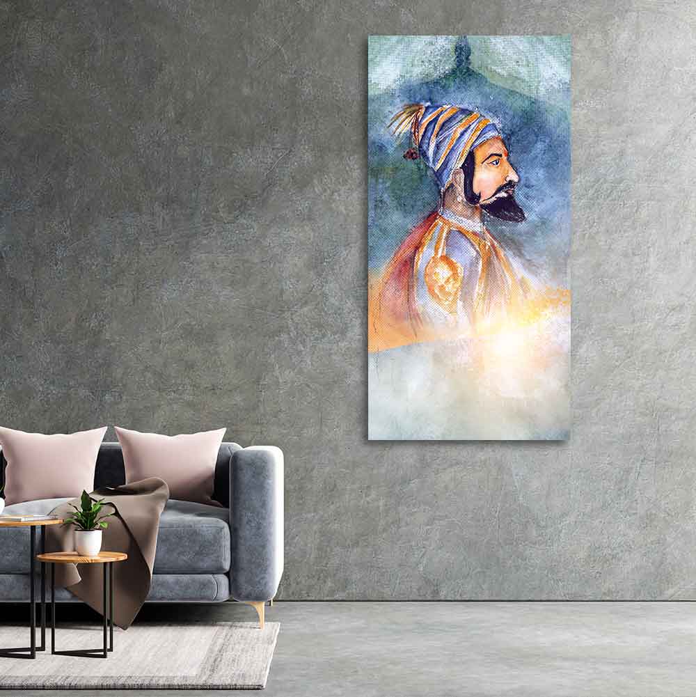Chhatrapati Shivaji Maharaj Premium Wall Painting - Decor Smart