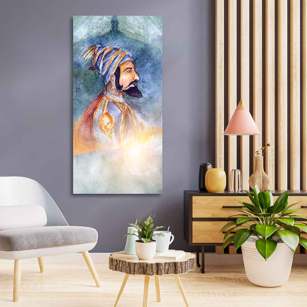 Chhatrapati Shivaji Maharaj Premium Wall Painting - Decor Smart
