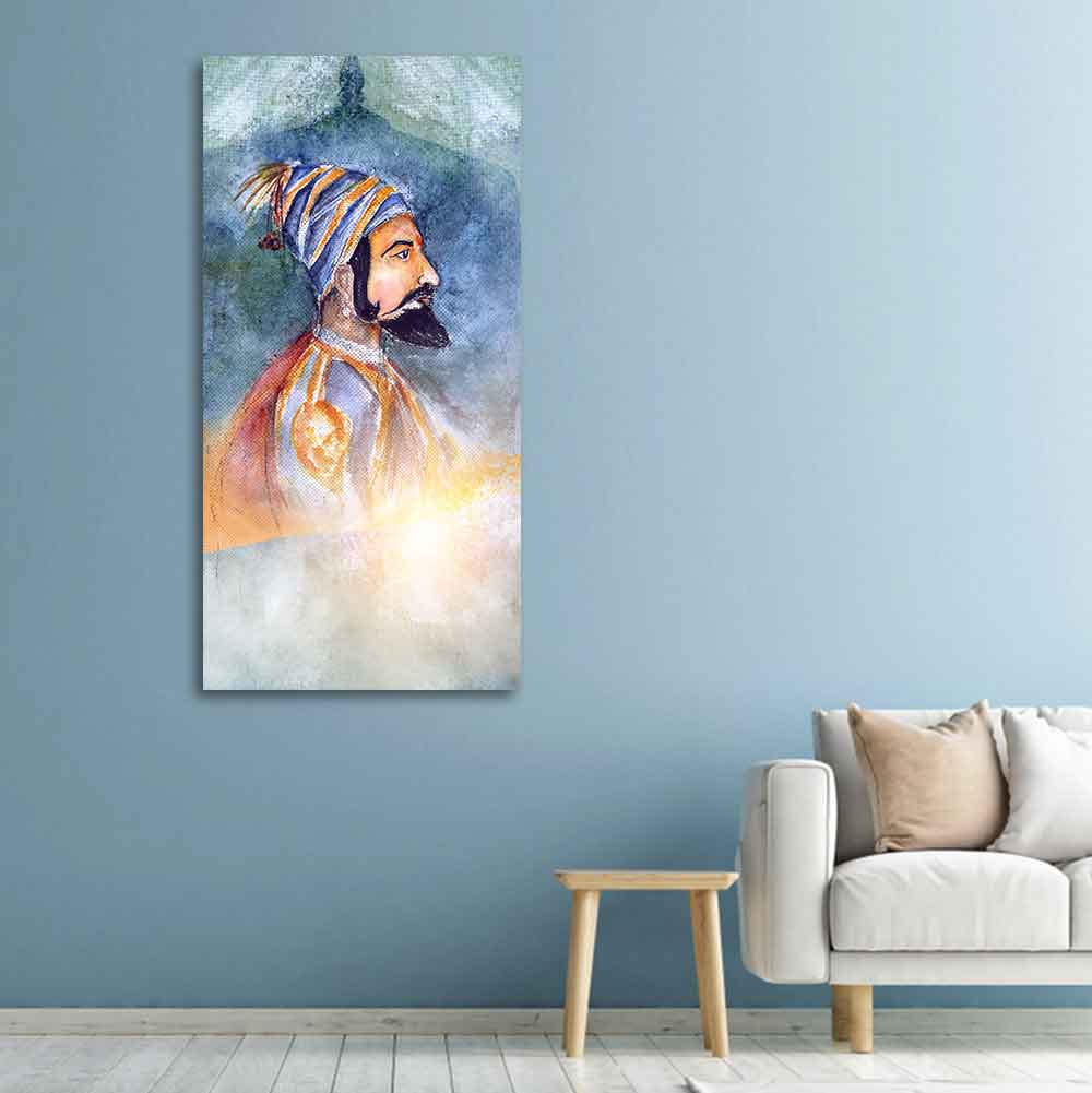 Chhatrapati Shivaji Maharaj Premium Wall Painting - Decor Smart