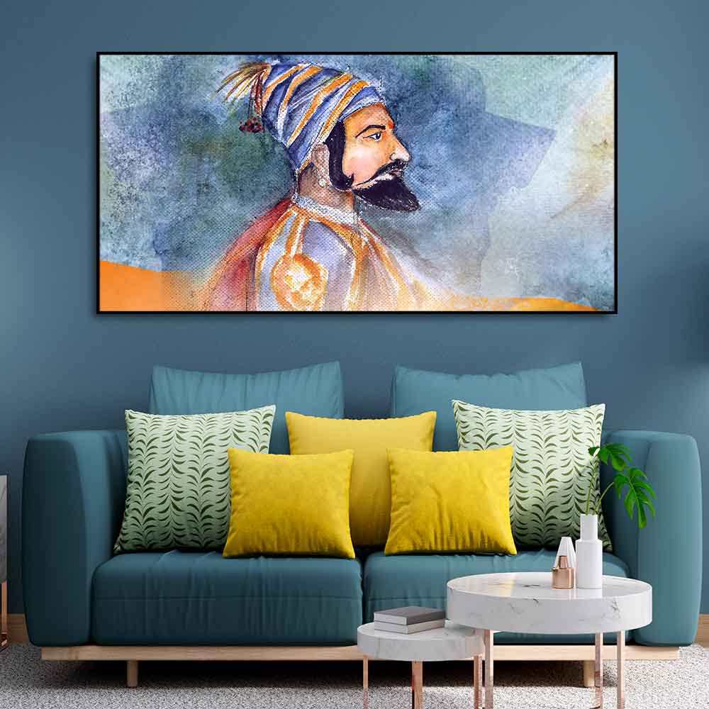 Chhatrapati Shivaji Maharaj Wall Painting - Decor Smart