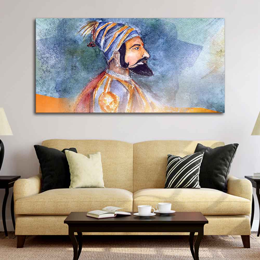 Chhatrapati Shivaji Maharaj Wall Painting - Decor Smart