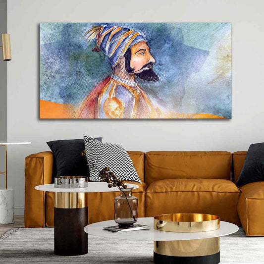Chhatrapati Shivaji Maharaj Wall Painting - Decor Smart